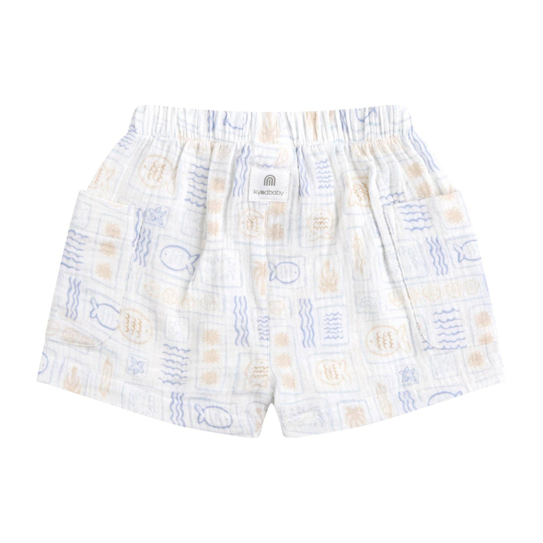 Woven Print Short - Salty Shores