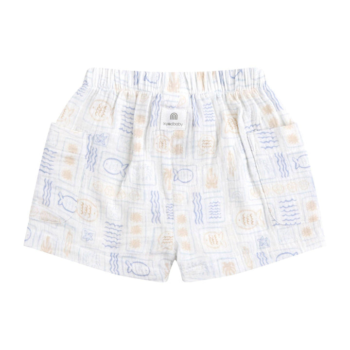 Woven Print Short - Salty Shores