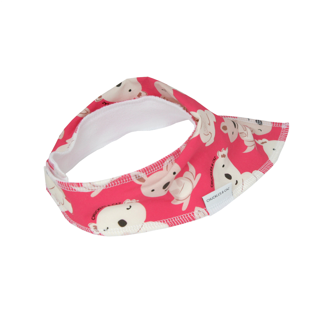 Pink Koala & Kangaroo Dribble Bib