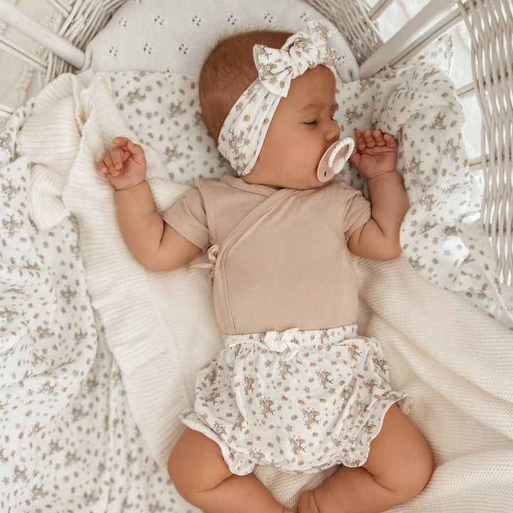 Bamboo/Organic Cotton Willow Bodysuit - Soft Mocha
