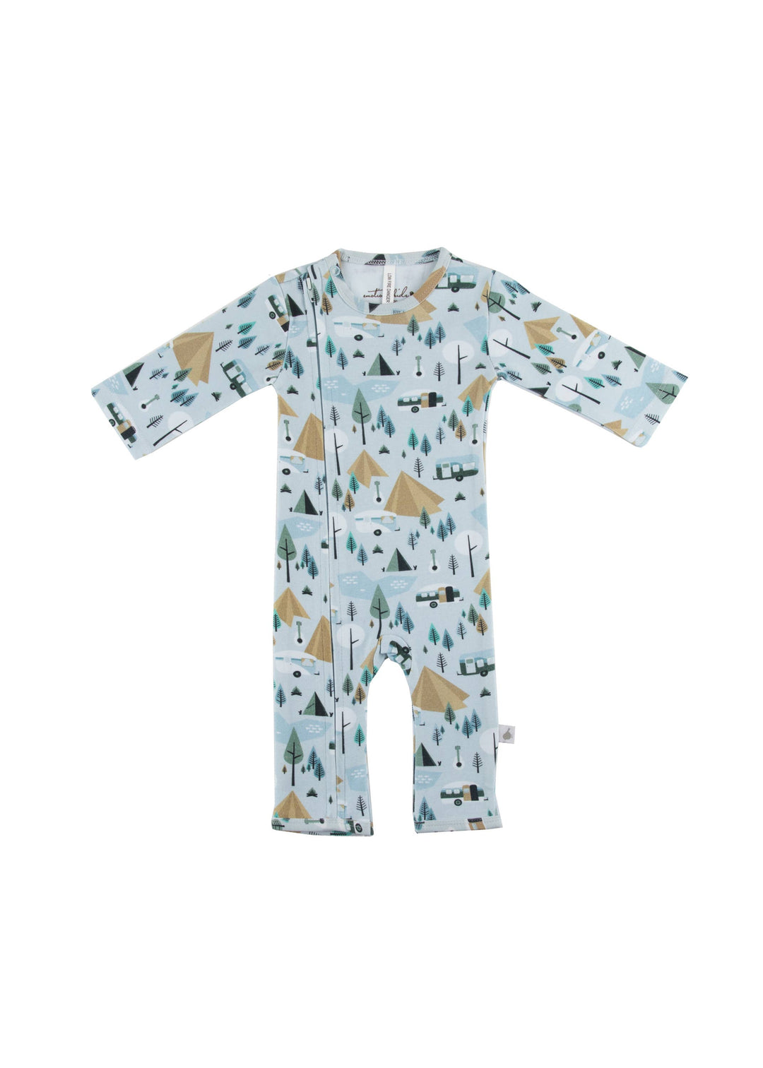 Retro Camping Zip Romper