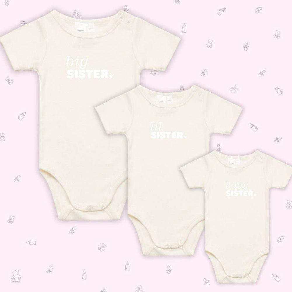 Infant Short Sleeve Romper - Baby Brother- Natural