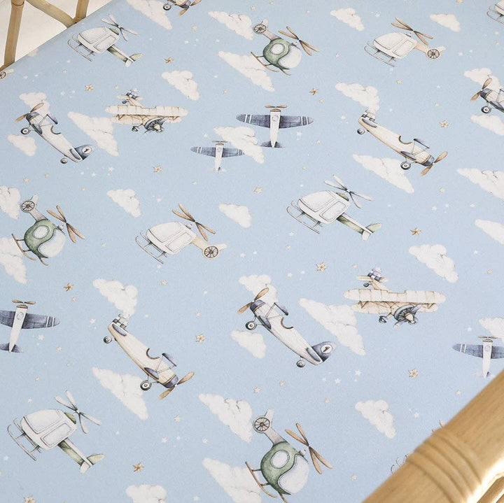 Taking Flight Organic Bassinet Sheet / Change Pad Cover