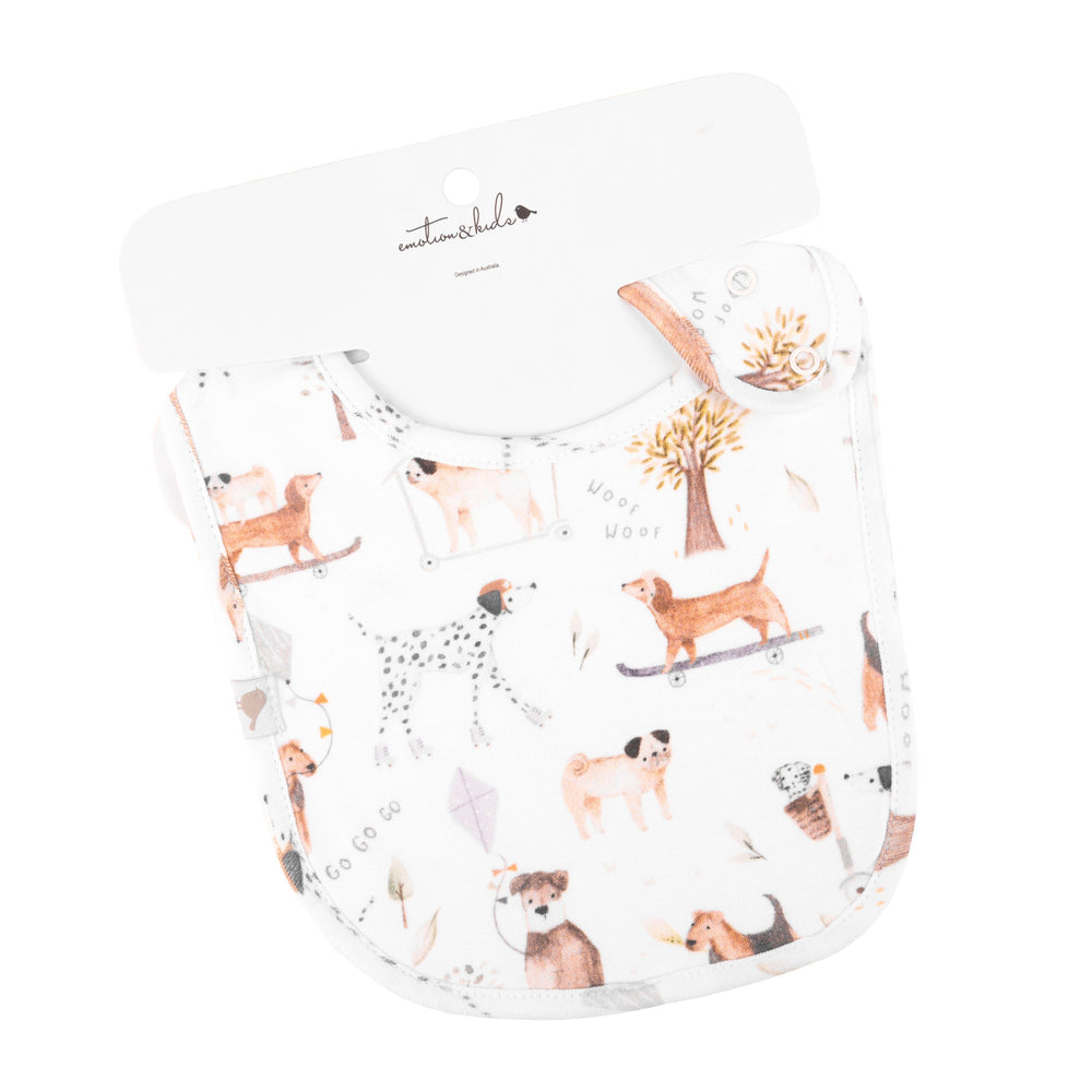 DOGS DAY OUT ORGANIC COTTON BIB
