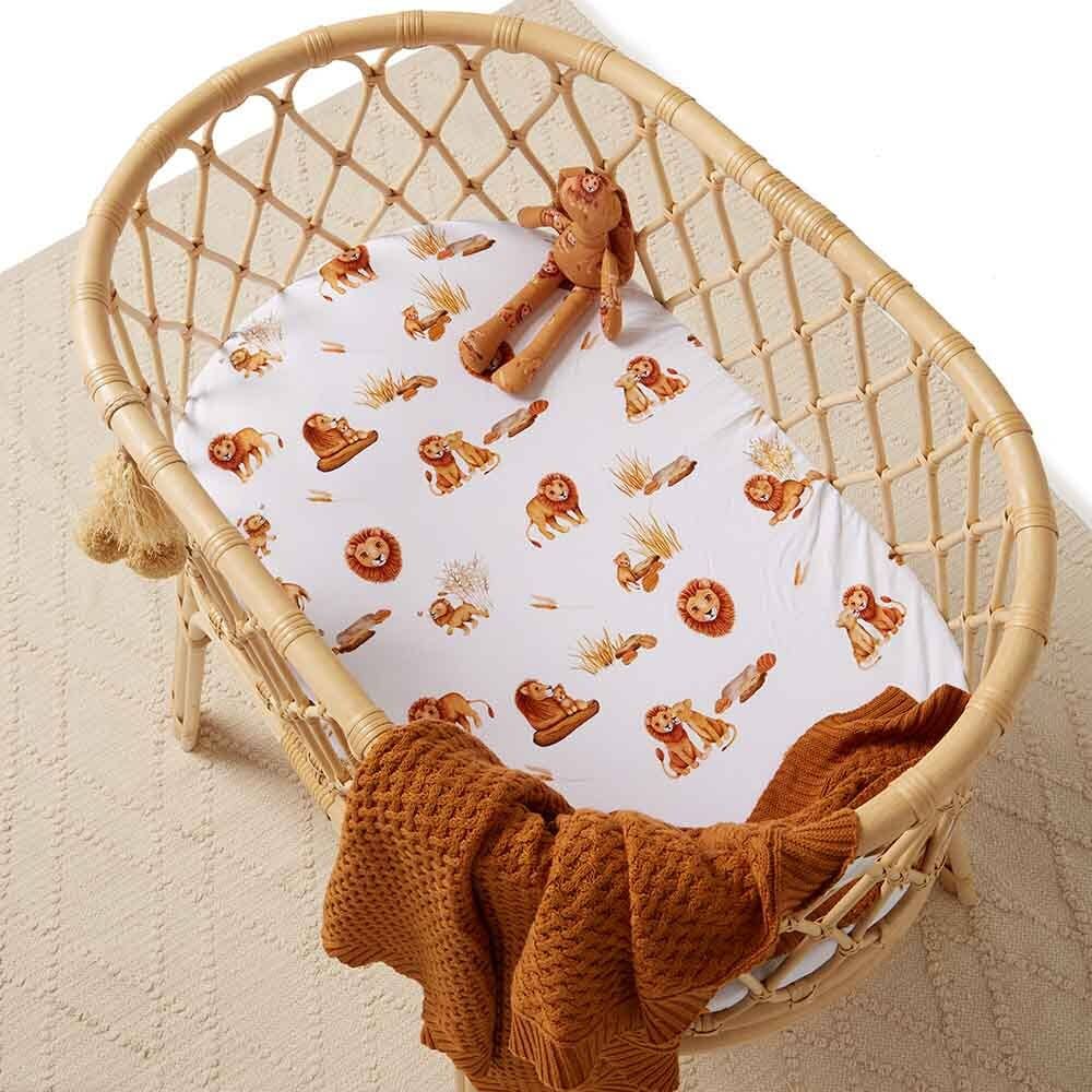 Lion Bassinet Sheet / Change Pad Cover