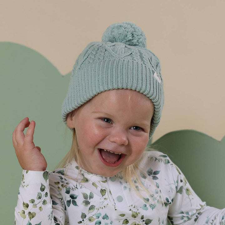 Sage Organic Baby Knit Beanie