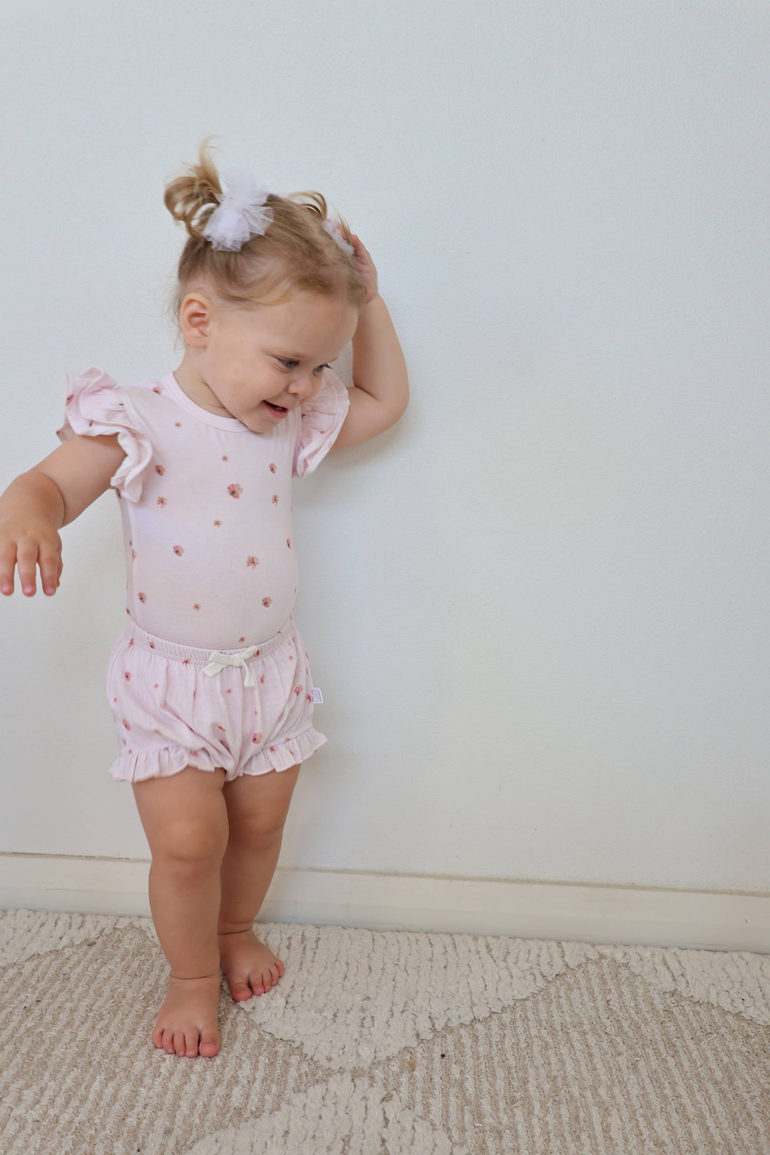 Bamboo/Organic Cotton Olivia Bodysuit - Blossom