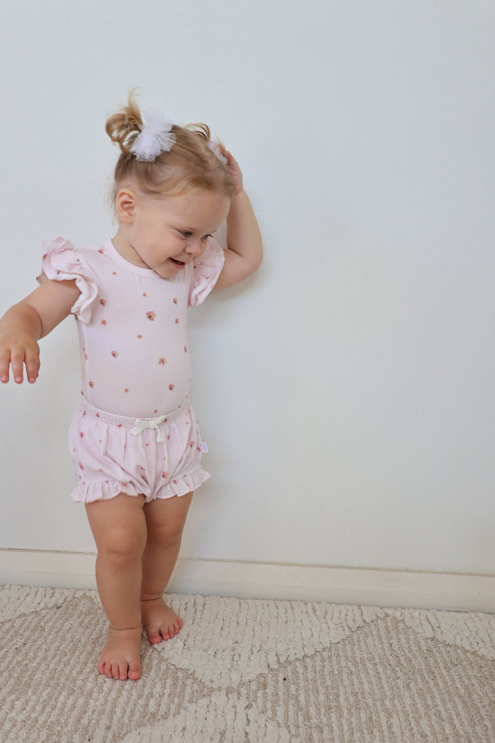 Bamboo/Organic Cotton Olivia Bodysuit - Blossom