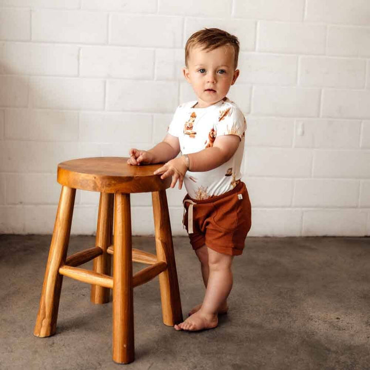 Lion Short Sleeve Organic Bodysuit