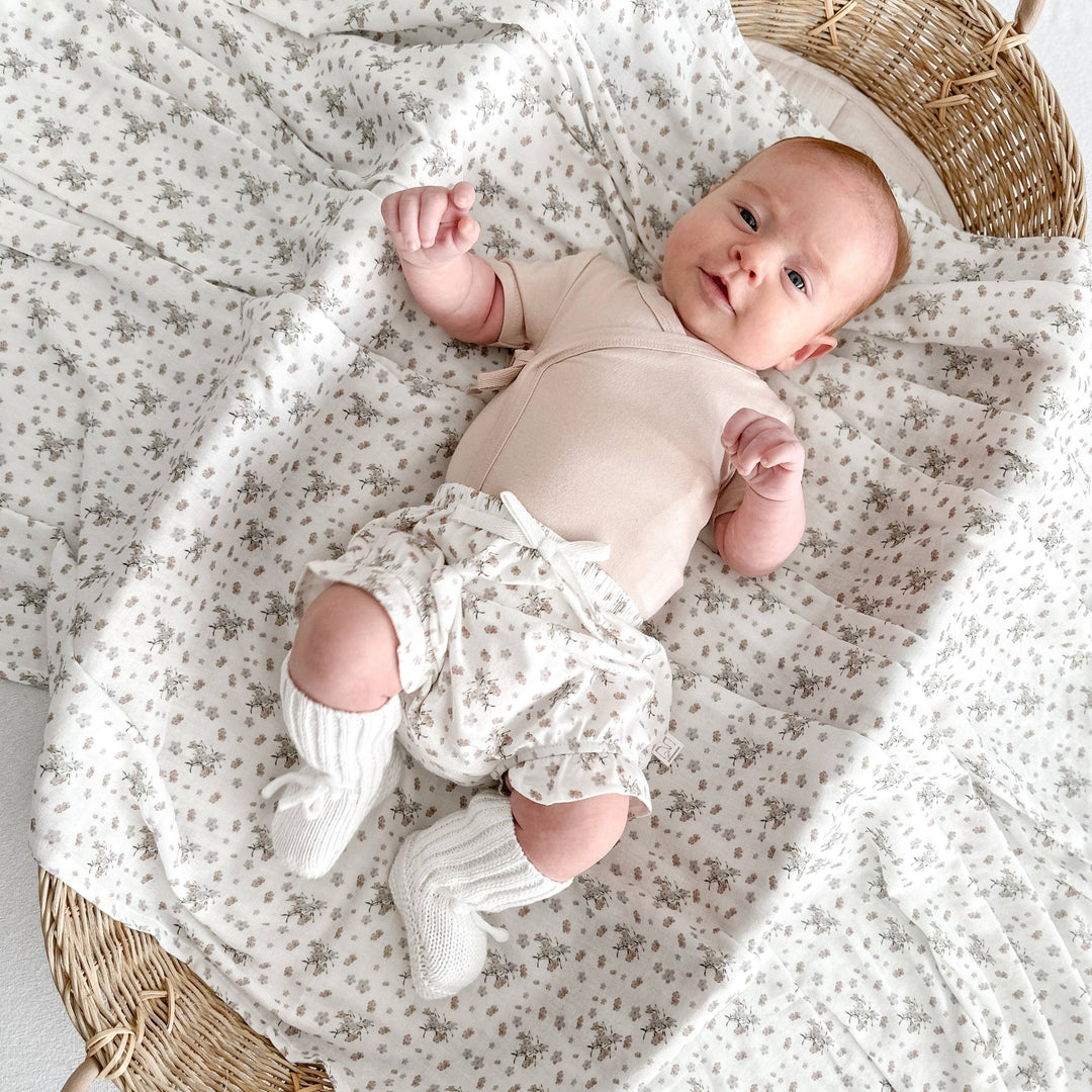 Bamboo/Organic Cotton Willow Bodysuit - Soft Mocha