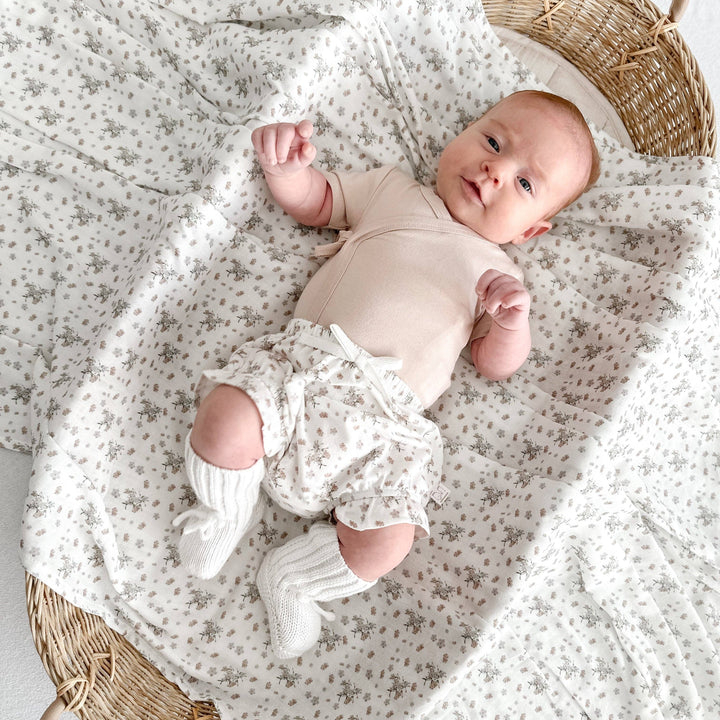 Bamboo/Organic Cotton Willow Bodysuit - Soft Mocha