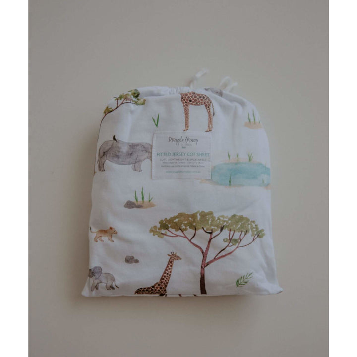 Snuggle Hunny Fitted Cot Sheet - Cotton Jersey