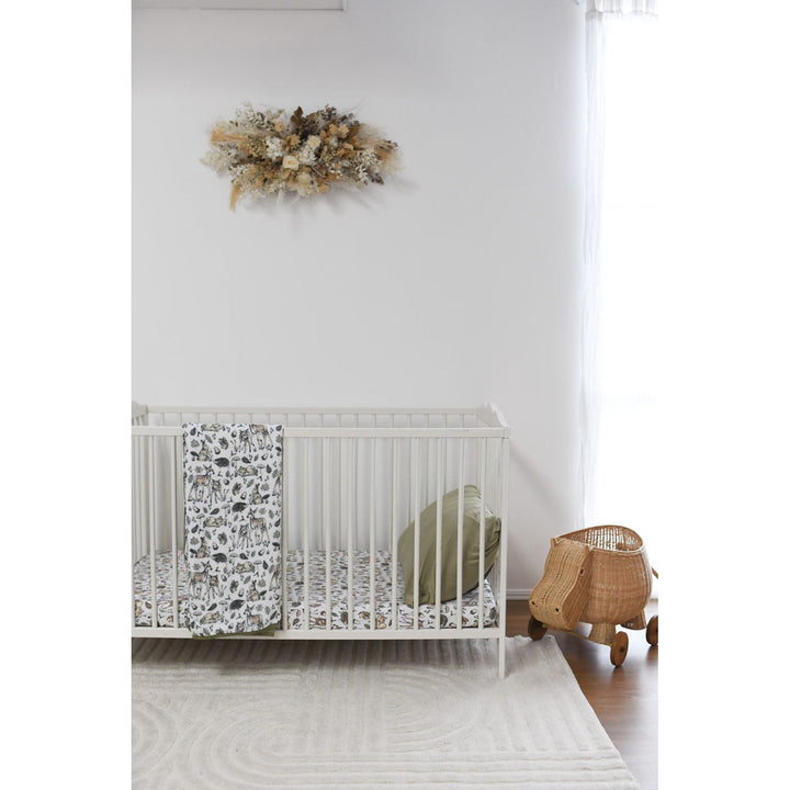 Luna’s Treausures Bamboo Jersey Cot Sheet