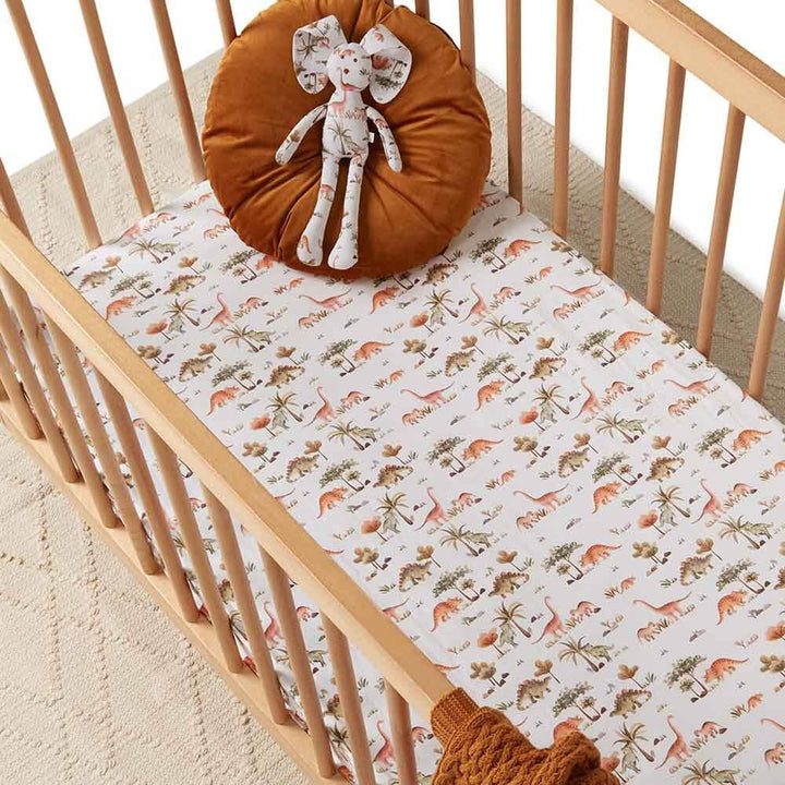 Dino Fitted Cot Sheet