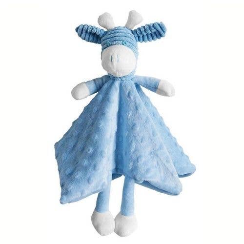 Giraffe Comforter - Blue - 30cm