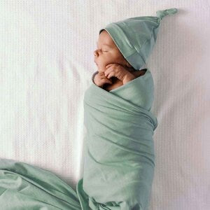 Snuggle Hunny Organic Jersey Wrap & Beanie or Bow Set - Certified Organic Cotton