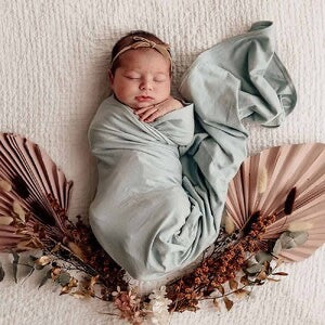 Snuggle Hunny Organic Jersey Wrap & Beanie or Bow Set - Certified Organic Cotton