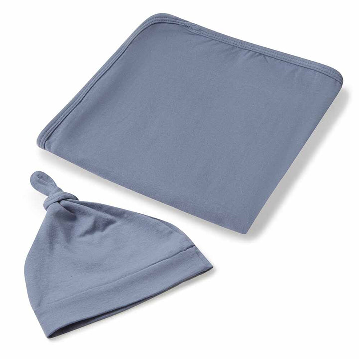 Snuggle Hunny Organic Jersey Wrap & Beanie or Bow Set - Certified Organic Cotton