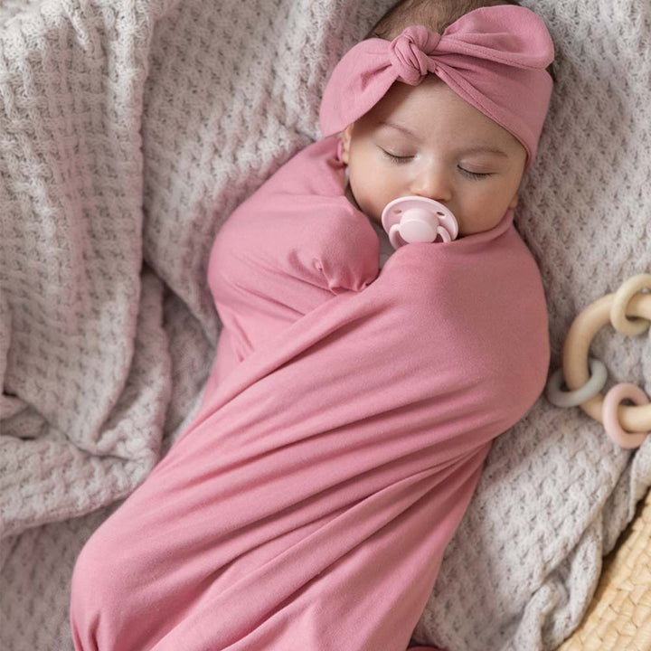 Snuggle Hunny Organic Jersey Wrap & Beanie or Bow Set - Certified Organic Cotton