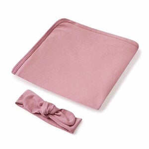 Snuggle Hunny Organic Jersey Wrap & Beanie or Bow Set - Certified Organic Cotton