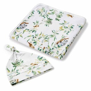 Snuggle Hunny Organic Jersey Wrap & Beanie or Bow Set - Certified Organic Cotton