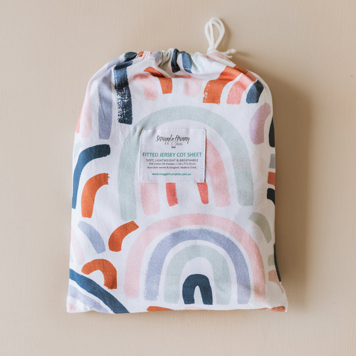 Snuggle Hunny Fitted Cot Sheet - Cotton Jersey