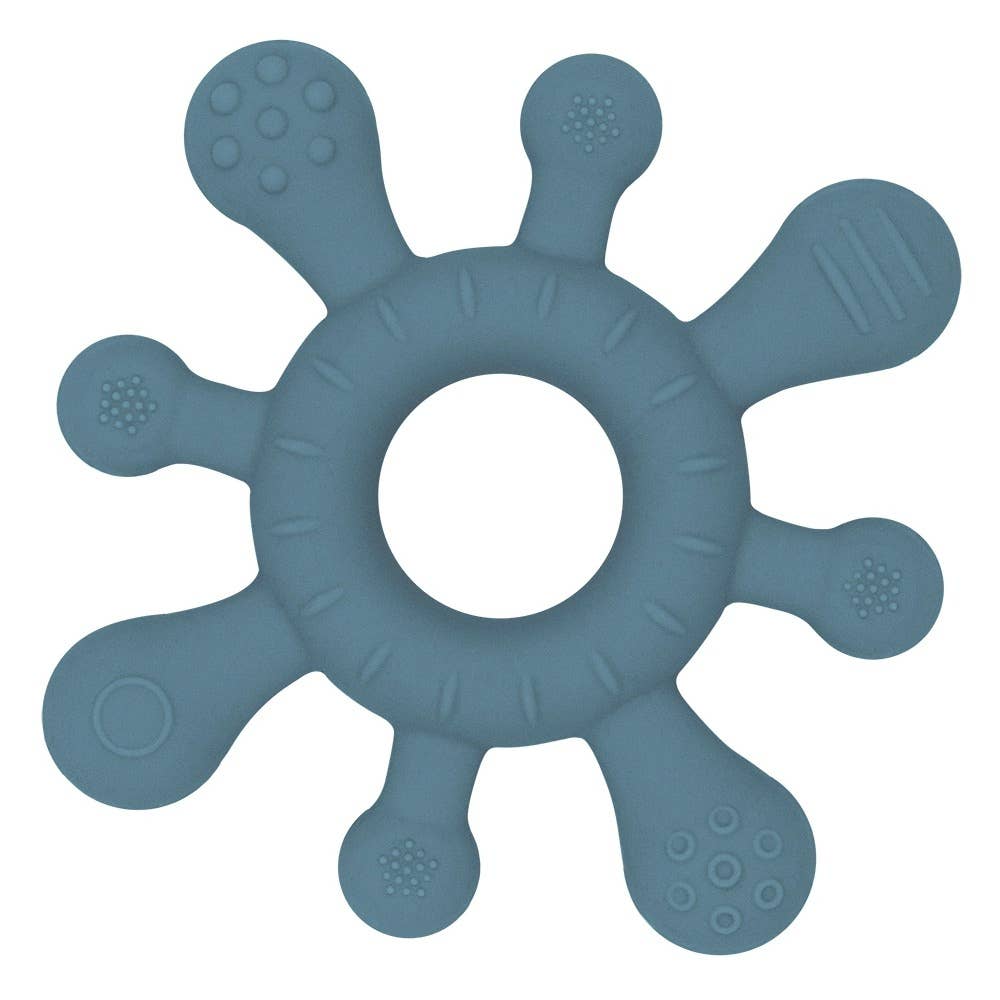 Silicone Splash Teether - Steel Blue