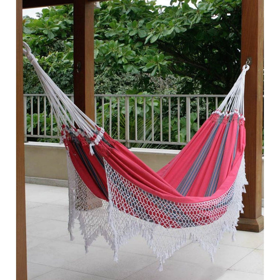 Luxury Cotton Hammock - Scarlet Samba