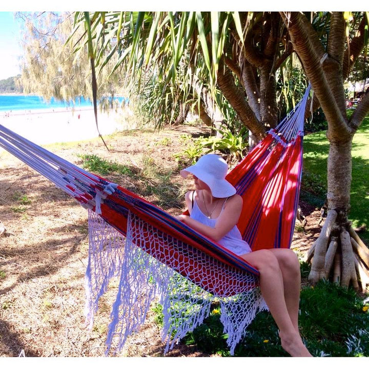 Luxury Cotton Hammock - Scarlet Samba